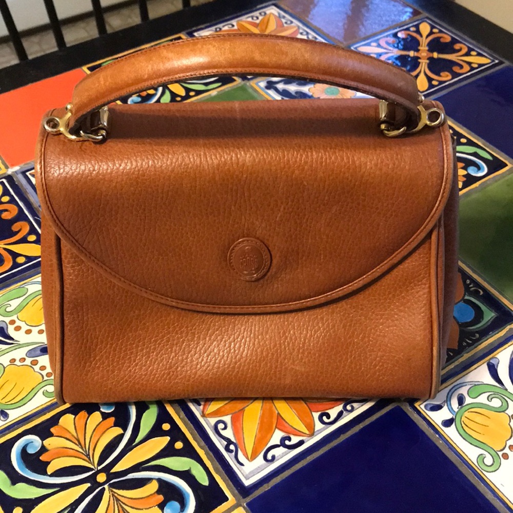MARK CROSS Vintage Pebbled Leather Murphy Satchel